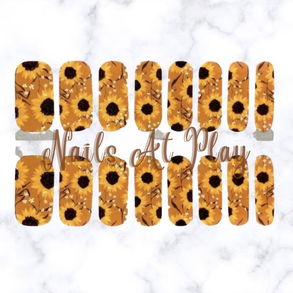5 for $15 Nail Wrap - Sunflowers n' the Fall - Picture 2 of 7